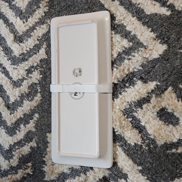 Pier1 Imports Mr and Mrs Serving Platter with Cheese Knife - Picture 5 of 9